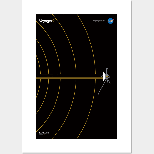 Voyager 2 Gold Wall Art by RockettGraph1cs